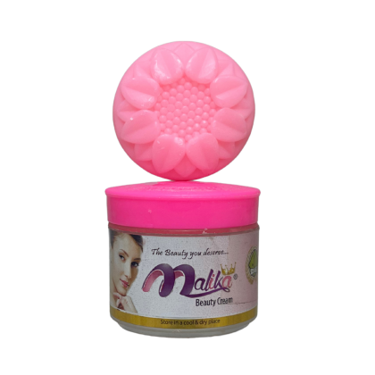 Malika Beauty Cream Set: Radiant Skin, Natural Glow & Free Soap!
