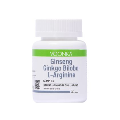 Voonka Ginseng, Ginkgo Biloba, L-arjinin