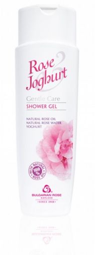 Деликатен душ гел с розово масло и йогурт Rose & Joghurt Българска Роза Карлово 200 ml