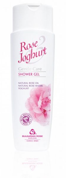 Деликатен душ гел с розово масло и йогурт Rose & Joghurt Българска Роза Карлово 200 ml