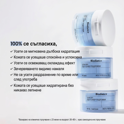 Biodance Cera-nol Gel Toner Pads 60 Pads
